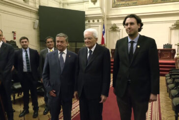 Mattarella in Cile, visita sede del Congresso a Santiago