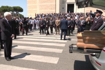 Mattarella ai funerali di Stato di Forlani