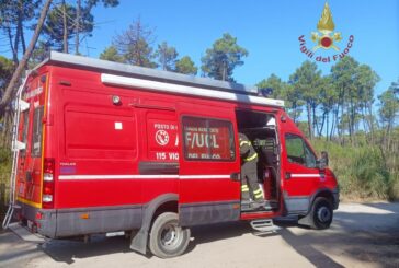 I Vigili del fuoco recuperano 6 persone disperse nel bosco