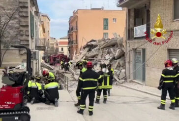 Crolla palazzina in ristrutturazione a Matera, nessuno coinvolto