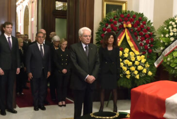Mattarella ai funerali di Stato di Napolitano