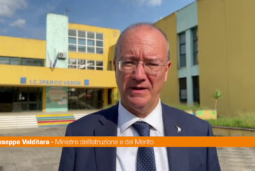 Valditara a Caivano "Vogliamo dare futuro e opportunità ai giovani"