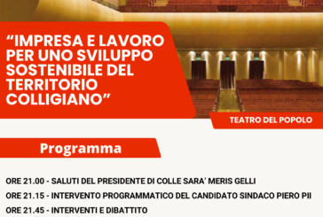 Colle Sarà invita a “Impresa e Lavoro per uno sviluppo sostenibile del territorio colligiano”