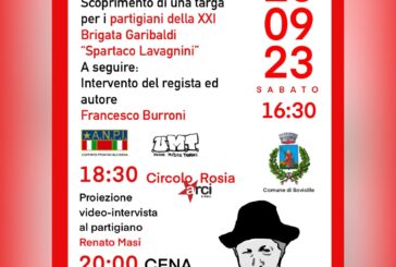 Sovicille: una targa per ricordare la XXI° Brigata Garibaldi “Spartaco Lavagnini”