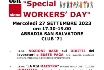 “Special workers’ day”: approfondimenti sul lavoro e dibattito CGIL