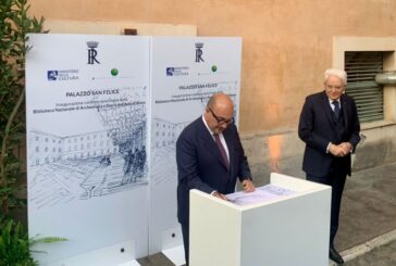 Inaugurato cantiere a Palazzo S.Felice,Mattarella ringrazia Sangiuliano