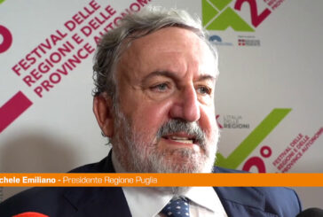 Regioni, Emiliano "La prossima edizione del Festival sarà in Puglia"