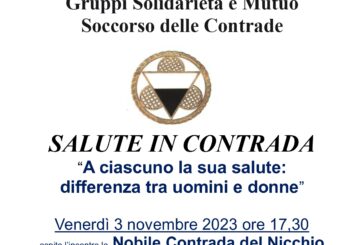 Nel Nicchio riparte il percorso “Salute in Contrada”