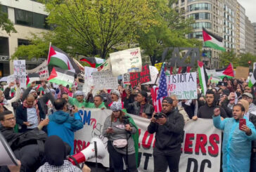 In migliaia manifestano a Washinton in favore della Palestina