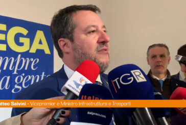Calabria, Salvini "Dal governo investimenti senza precedenti"