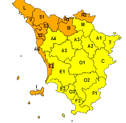 Maltempo: codice arancione a Nord-Ovest, giallo altrove
