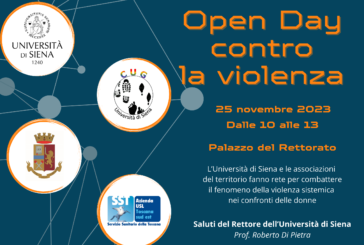 Il 25 novembre la giornata dell’Open Day contro la violenza all’Università di Siena