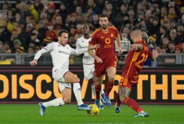 Roma-Fiorentina 1-1, Martinez Quarta risponde a Lukaku