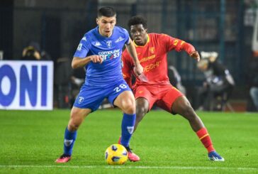 Empoli e Lecce si dividono la posta, 1-1 al Castellani