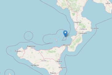 Scossa di terremoto di magnitudo 3.3 in mare davanti a Sicilia e Calabria