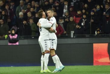 Il Genoa vince 2-1 in rimonta a Salerno