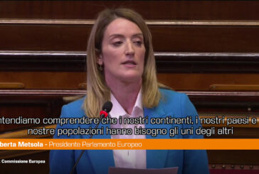 Metsola "Africa ed Europa hanno bisogno l'una dell'altra"
