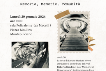 Montepulciano: le celebrazioni per il Giorno della Memoria