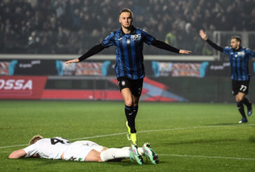 L'Atalanta travolge e inguaia il Sassuolo, 3-0 a Bergamo