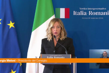Meloni "Tra Italia e Romania rapporti molto forti"