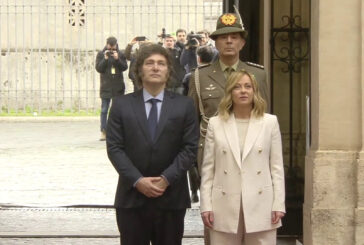Meloni incontra a Palazzo Chigi il presidente argentino Milei