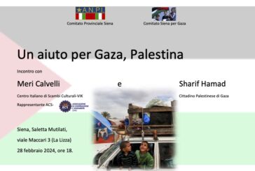 Alla Saletta dei Mutilati l’incontro “Un aiuto per Gaza”