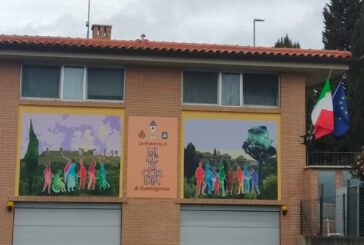 A Castelnuovo un murales sul valore del volontariato alla Misericordia di Quercegrossa