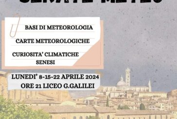 Ad aprile tre appuntamenti con l’Associazione Meteorologica Senese