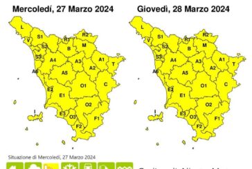 Maltempo: codice giallo per giovedì 28 marzo