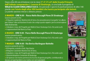 A Sinalunga l’evento finale del progetto “Sostenibilità Ambientale”