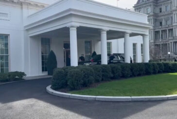 L'arrivo del premier Meloni alla Casa Bianca per l'incontro con Biden