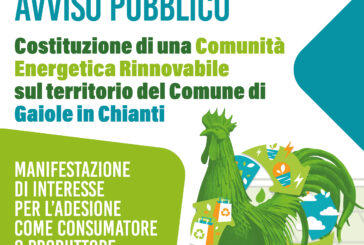 Comunità energetica: il Comune di Gaiole pubblica la manifestazione di interesse