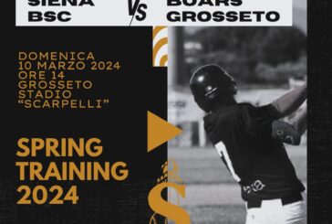 Parte domenica lo “Spring Training 2024” del Siena BSC