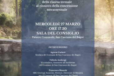 Il futuro per le acque termali di San Casciano dei Bagni