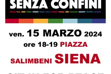 “Sit in for peace” oggi alle 18 in Piazza Salimbeni