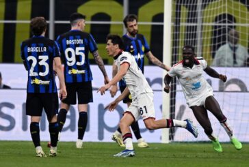 Il Cagliari non si arrende e ferma l'Inter sul 2-2
