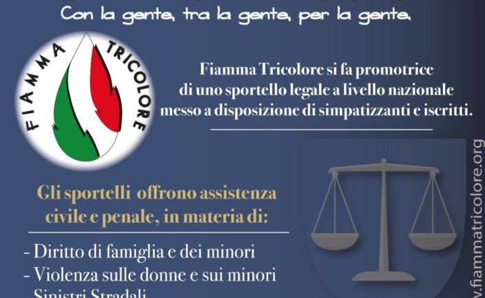Fiamma Tricolore promuove uno sportello legale