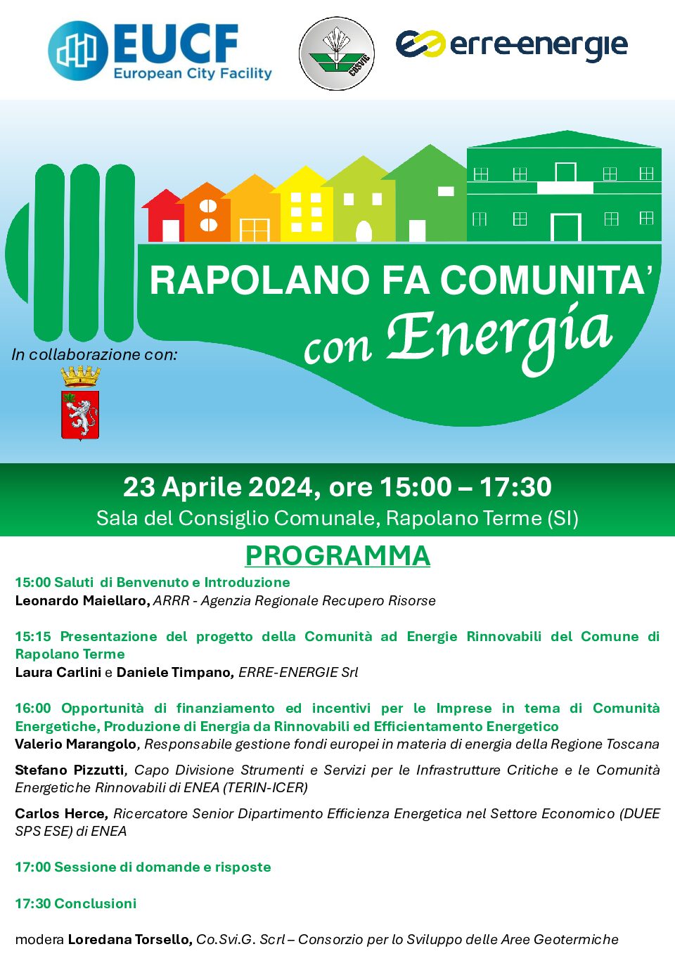 “Rapolano fa Comunità con energia”