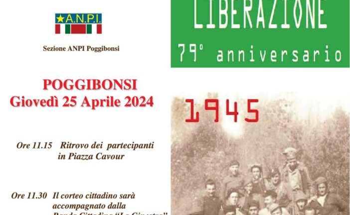 Poggibonsi celebra il 25 aprile, Festa della Liberazione