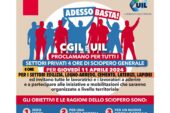 “Adesso Basta!”, l’11 aprile sciopero generale Cgil e Uil