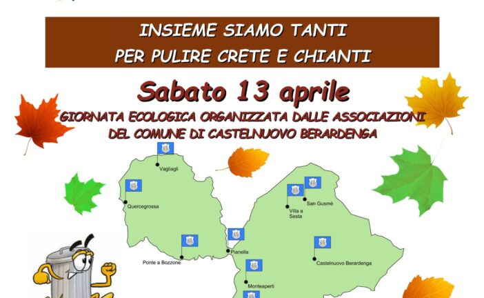 A Castelnuovo Berardenga giornata ecologica di raccolta rifiuti