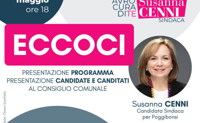 «Futura: la città che verrà»: Susanna Cenni presenta programma e candidati