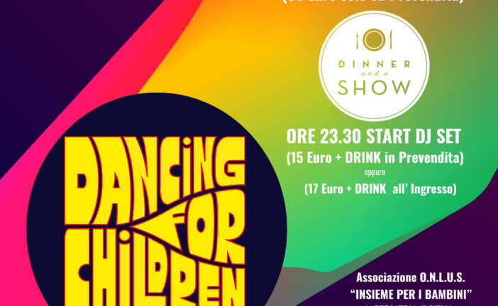 Torna “Dancing for children”, il 18 aprile si balla per la Pediatria