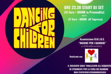 Torna “Dancing for children”: il 18 aprile si balla per la Pediatria