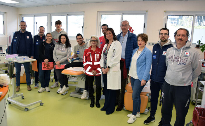 La Virtus dona il sangue all’Aous assieme alla Croce Rossa Italiana