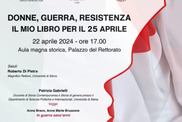 “Donne, guerra, Resistenza. Il mio libro per il 25 aprile” all’UniSi