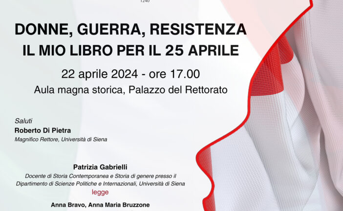 Lunedì 22 aprile doppio appuntamento con il CUG dell’Università di Siena