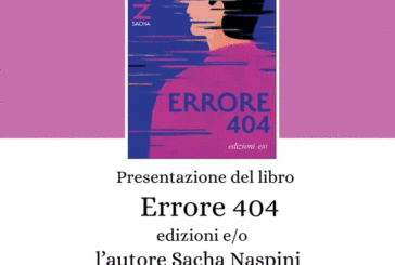 All’Area Verde Camollia il libro “Errore 404” di Sacha Naspini
