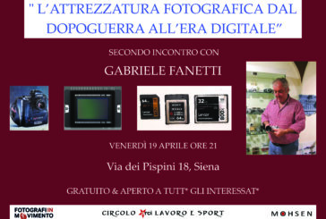 Incontro con Fanetti per parlare di “attrezzatura fotografica dal dopoguerra ad oggi”