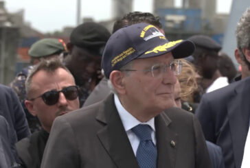 Ghana, Presidente della Repubblica Mattarella visita la Nave Bettica
